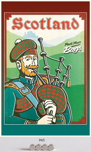 Blechschild 20x30 schottland - 20x30,