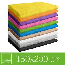 Frotteedecke XXL 150x200 cm 500g/m² Walkfrottee Stranddecke Tagesdecke Decke