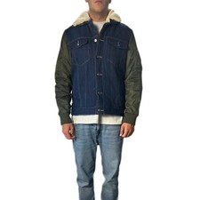 Herren Jeansjacke Abnehmbarer