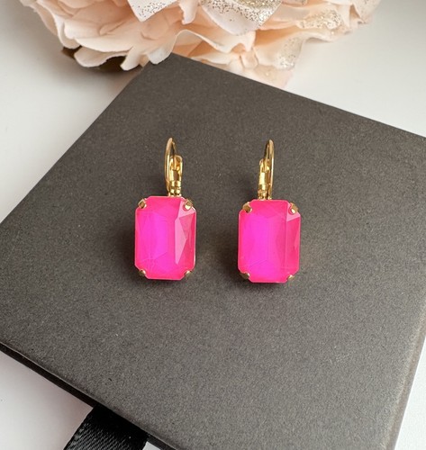 Ohrringe mit swarovski octagon - ohrringe,
