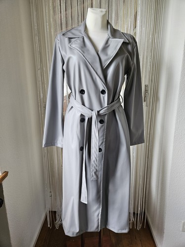Vegan leather trenchcoat - vegan,