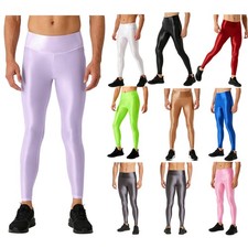 DE Herren Leggings Ölig Glanz