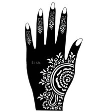 Henna Tattoo Schablone Hand