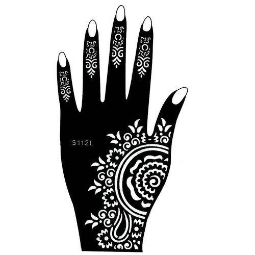Henna tattoo schablone hand - tattoo,