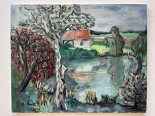 Leinwand Öl Gemälde Älter Ölgemälde Öl-Bild Landhaus Shabby Kunst