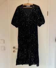 ZARA Pailletten-Kleid schwarz