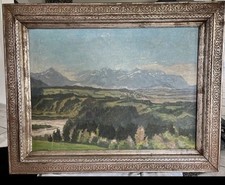 Ölgemälde „Frühling Im Alpenvorland“ von Julius Held