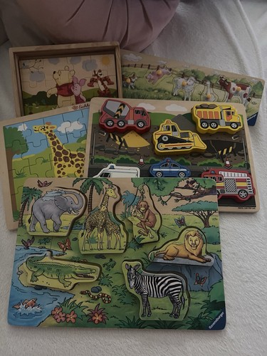 Holz steck puzzle set - holz,