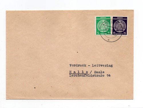 Ddr dienstmarken brief - ddr, kyritz