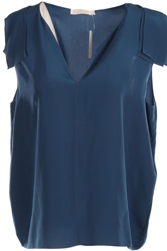 Chloé blaues seidentop - blaues, 42