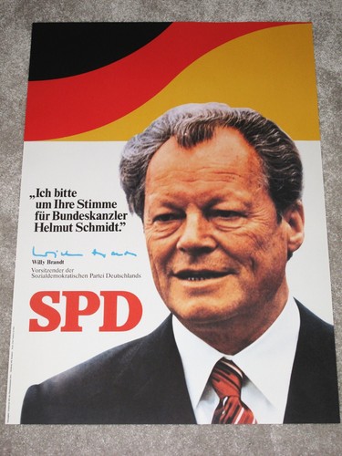 Spd willy brandt wahlplakat - spd,