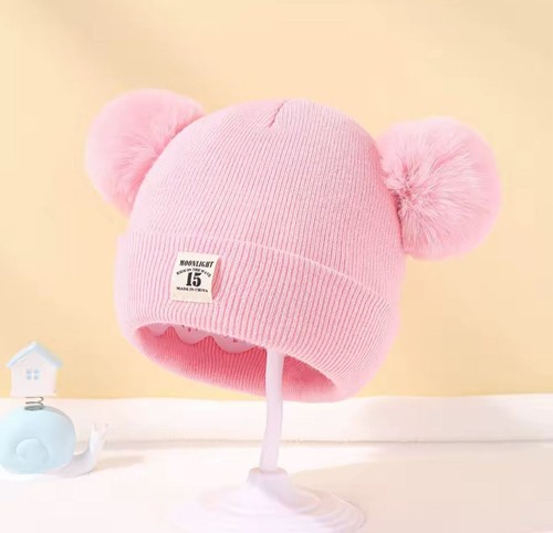 Süße kinder wintermütze mit - wintermütze,