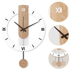 Wanduhr Holz mit Pendel