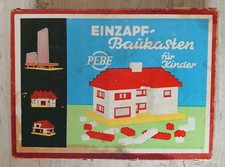 PEBE Baukasten „Einzapf-Steinbaukasten “ PAUL BERNHARDT 1960er DDR OSTALGIE PUR