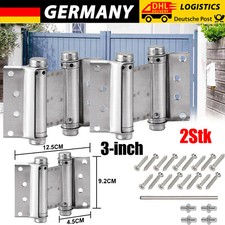2Stk Edelstahl Scharniere Selbstschließende Türscharniere Federscharnier 3Zoll