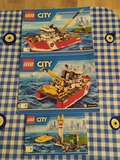 Lego City Bauanleitung 60109 Feuerwehrschiff 