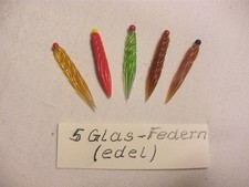 5 Glasfedern Federhalter