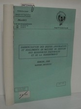 Harmonisation des Textes Legislatifs et reglements en Matiere de Gestion des Res