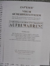 Zak McKracken Anleitung Sicherheitssystem and the alien mindbenters ZEP´EM II