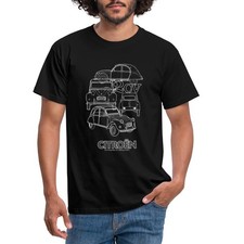Citroën 2CV Ente Skizze Männer T-Shirt
