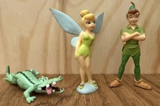 Disney Figuren Set Peter Pan, Tinkerbell & Tick-Tock Krokodil – Sammlerstücke!