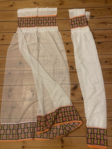 Gardinen vintage 70er blumen - gardinen,