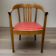 Gropius Armlehnstuhl Massivholz Art Deco Büro Schreibtisch 