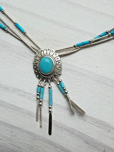 Indianerschmuck türkis concho - indianerschmuck,