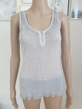Top, Trägertop, Rundhals, Grau, Hellgrau, Gr. S, Rich & Royal