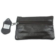 Flache Geldbörse aus echtem Rindsleder für Hosentasche und Ve...