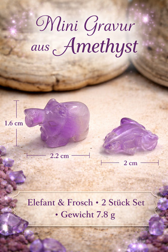 Mini amethyst gravuren - mini,