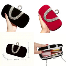 Damen Mini Clutch mit Strass