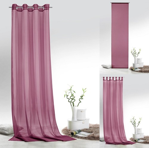 Vorhänge voile einfarbig - vorhänge,