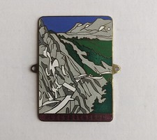 Plakette Grill Badge emailliert Oldtimer, Flexenstrasse Vorarlberg Österreich