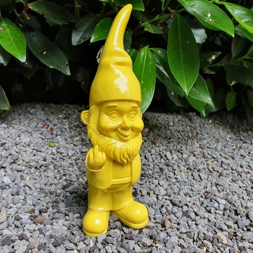 Gartenzwerg mit stinkefinger - mit,