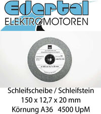 Schleifscheibe Stein für Doppelschleifer Schleifbock 150x12,7x20 A36 35m/s Grob 