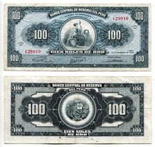 100 Soles de Oro Peru