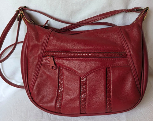 Vintage damen leder handtasche - vintage,