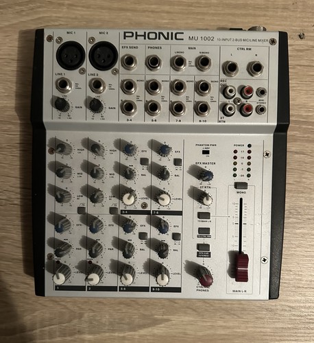Phonic 1002 input 2 bus - 1002, 10-input
