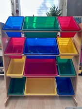 Kidkraft 12 Bin Unit W/Primary Bins 16774 Furniture (Multi-colour) gebrauchte