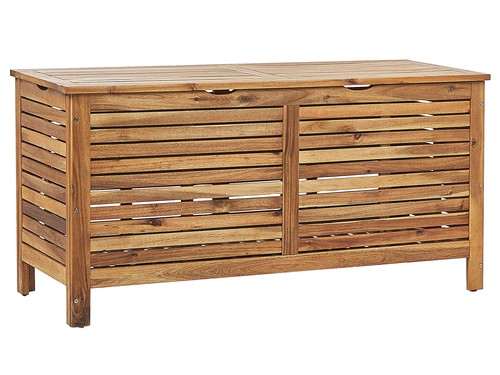 Auflagenbox akazienholz truhe - auflagenbox,