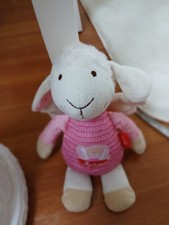 Sigikid Plüschtier Kuscheltier Schaf Lamm weiß rosa Baby Plüschtier 