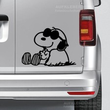 Aufkleber Snoopy 40x29cm Sonnenbad Stein B111 Auto Wohnmobil Wohnwagen Sticker