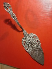 Echtsilber Tortenheber Durchbrucharbeit mit Putten 800er Silber 53 g