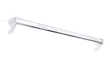 4x Trägerstange 123,5 cm Tragschiene Kleiderstange Wand-Regal Ladeneinrichtung 