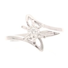 18 kt Weißgold 0,05 kt