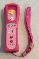 Original Nintendo Wii Remote Motion Plus Inside Controller Rosa Peach + Hülle