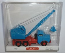 Wiking 066206 MAN Hauber Fuchs Kranwagen 1969 - 1994 himmelblau 1:87 Spur H0