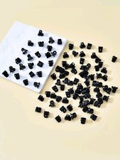15x Mini Haarklammern Haarkrebse Haarkrallen Schwarz ca. 1,4 cm x 1,1 cm