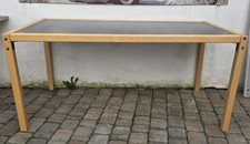 Esstisch/Schreibtisch Tisch FLÖTOTTO Profilsystem dining table Buche/ grau